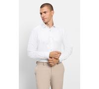 Businesshemd OLYMP "OLYMP Level Five, Body Fit, Royal Kent mit extra langem Arm", Herren, Gr. 45, Normaler Arm, weiß, 97% Baumwolle, 3% Elastolefin, Hemden (55768705-45) weiß