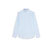 OLYMP Level Five Garment Washed Body Fit Hemd hellblau, Gestreift