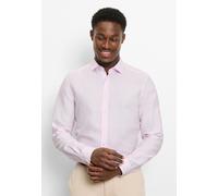 Businesshemd OLYMP "OLYMP Level Five garment washed, body fit, Kent", Herren, Gr. 42, Normaler Arm, rosé, 57% Leinen, 43% Baumwolle, Hemden (94180757-42) rosé