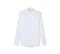 OLYMP Hemd Herren Slim Fit Umschlagmanschetten,Extra langer Arm Baumwoll-Stretch weiß, 40