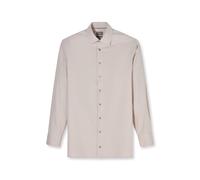 Businesshemd OLYMP "OLYMP Luxor 24/Seven, comfort fit, New Kent", Herren, Gr. 43, Normaler Arm, taupe, 64% Baumwolle, 27% Polyester, 9% Elasthan, Hemden (89826908-43) taupe