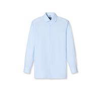 Langarmhemd OLYMP "24/Seven - Luxor", Herren, Gr. 45, N-Gr, weiß, Web, Obermaterial: 64% Baumwolle, 27% Polyester, 9% Elasthan, casual, Langarm 2-Knopf-Manschette, Hemden, Climate Control, modern fit,