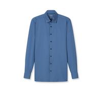 OLYMP Luxor 24/Seven, atmungsaktives Stretch Hemd aus Jersey, modern fit, Blau, Kent, 39 (1202641739)