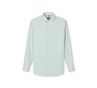 Businesshemd OLYMP "OLYMP Luxor 24/Seven, modern fit, Global Kent", Herren, Gr. 40, Normaler Arm, grün (limone), 64% Baumwolle, 27% Polyester, 9% Elasthan, Hemden (42973719-40) limone