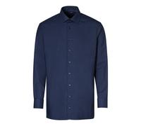 Businesshemd OLYMP "OLYMP Luxor 24/Seven, modern fit, Global Kent", Herren, Gr. 44, Normaler Arm, marine, 64% Baumwolle, 27% Polyester, 9% Elasthan, Hemden (23170441-44) marine