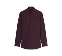 Businesshemd OLYMP "OLYMP Luxor 24/Seven, Modern Fit, Global Kent mit extra langem Arm", Herren, Gr. 41, Normaler Arm, lila (bordeaux), 64% Baumwolle, 27% Polyester, 9% Elasthan, Hemden (72479801-41)