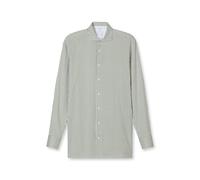 Businesshemd OLYMP "OLYMP Luxor 24/Seven, modern fit, Kent", Herren, Gr. 40, Normaler Arm, grau, grün, 92% Baumwolle, 8% Elasthan, Hemden (45755939-40) grau, grün