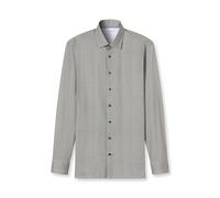 OLYMP Luxor 24/Seven Modern Fit Jerseyhemd graugrün, Bedruckt