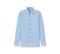 Businesshemd OLYMP "OLYMP Luxor 24/Seven, modern fit, New Kent", Herren, Gr. 40, Normaler Arm, hellblau, 92% Baumwolle, 8% Elasthan, Hemden (10141852-40) hellblau