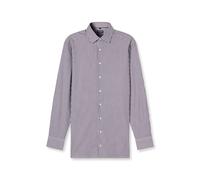 Businesshemd OLYMP "OLYMP Luxor 24/Seven, Modern Fit, New Kent", Herren, Gr. 41, Normaler Arm, aubergine, 64% Baumwolle, 27% Polyester, 9% Elasthan, Hemden (12418865-41) aubergine
