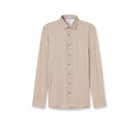 Businesshemd OLYMP "OLYMP Luxor 24/Seven, modern fit, New Kent", Herren, Gr. 42, Normaler Arm, nougat, 92% Baumwolle, 8% Elasthan, Hemden (92005911-42) nougat