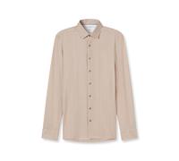 Businesshemd OLYMP "OLYMP Luxor 24/Seven, modern fit, New Kent", Herren, Gr. 42, Normaler Arm, nougat, 92% Baumwolle, 8% Elasthan, Hemden (92005911-42) nougat