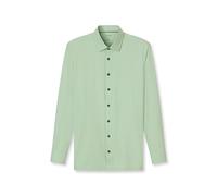 Businesshemd OLYMP "OLYMP Luxor 24/Seven, modern fit, New Kent", Herren, Gr. 45, Normaler Arm, hellgrün, 92% Baumwolle, 8% Elasthan, Hemden (11372956-45) hellgrün