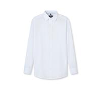 Businesshemd OLYMP "OLYMP Luxor 24/Seven, modern fit, New Kent", Herren, Gr. 47, Normaler Arm, weiß, 64% Baumwolle, 27% Polyester, 9% Elasthan, Hemden (68455123-47) weiß