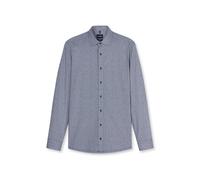 Businesshemd OLYMP "OLYMP Luxor 24/Seven, Modern Fit, New Kent", Herren, Gr. 48, Normaler Arm, grau (marine), 86% Polyamid, 14% Elasthan, Hemden (94734333-48) marine
