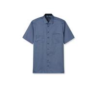 Businesshemd OLYMP "OLYMP Luxor, comfort fit - big, Kent", Herren, Gr. 46, Normaler Arm, marine, 100% Baumwolle, Hemden (72920547-46) marine