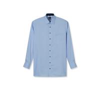 Businesshemd OLYMP "OLYMP Luxor, comfort fit - big, Kent", Herren, Gr. 50, Normaler Arm, blau (hellblau), 100% Baumwolle, Hemden (14298237-50) hellblau