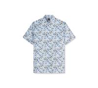 OLYMP Luxor Comfort Big & Tall Hemd Kurzarm blau