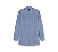 Businesshemd OLYMP "OLYMP Luxor, comfort fit - big, New Kent", Herren, Gr. 50, Normaler Arm, marine, 100% Baumwolle, Hemden (23422946-50) marine