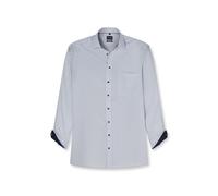OLYMP Luxor Comfort Big & Tall Hemd weiss, Bedruckt