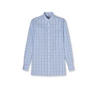Businesshemd OLYMP "OLYMP Luxor, comfort fit, Button-down", Herren, Gr. 42, Normaler Arm, bleu, 100% Baumwolle, Hemden (77508353-42) bleu