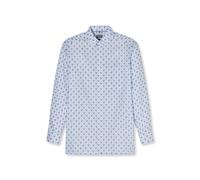 Businesshemd OLYMP "OLYMP Luxor, comfort fit, Button-down", Herren, Gr. 46, Normaler Arm, bleu, 100% Baumwolle, Hemden (58056451-46) bleu