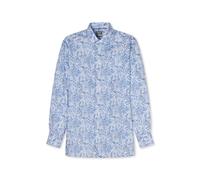 Businesshemd OLYMP "OLYMP Luxor, Comfort Fit, New Kent", Herren, Gr. 39, Normaler Arm, blau (bleu), 100% Baumwolle, Hemden (32158806-39) bleu