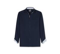 Businesshemd OLYMP "OLYMP Luxor, comfort fit, New Kent", Herren, Gr. 39, Normaler Arm, marine, 100% Baumwolle, Hemden (43405032-39) marine