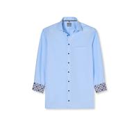 OLYMP Herren Oberhemd Langarm 100184,Einfarbig,Comfort Fit 32,New Kent,bleu 11,41