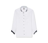 OLYMP Langarmhemd Luxor Comfort Fit Herren Weiß Einfarbig Größe 41 100% Baumwolle New-Kentkragen