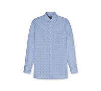 Businesshemd OLYMP "OLYMP Luxor, comfort fit, New Kent", Herren, Gr. 43, Normaler Arm, bleu, 100% Baumwolle, Hemden (22708900-43) bleu