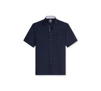 Businesshemd OLYMP "OLYMP Luxor, comfort fit, New Kent", Herren, Gr. 43, Normaler Arm, marine, 100% Baumwolle, Hemden (73104138-43) marine