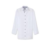 Businesshemd OLYMP "OLYMP Luxor, comfort fit, New Kent", Herren, Gr. 43, Normaler Arm, weiß, 100% Baumwolle, Hemden Businesshemd (52760835-43)