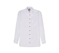 Businesshemd OLYMP "OLYMP Luxor, comfort fit, New Kent", Herren, Gr. 43, Normaler Arm, weiß, 100% Baumwolle, Hemden (45814167-43) weiß