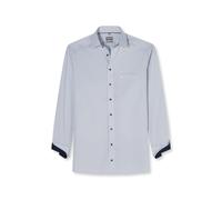 Businesshemd OLYMP "OLYMP Luxor, comfort fit, New Kent", Herren, Gr. 45, Normaler Arm, weiß, 100% Baumwolle, Hemden (52744050-45) weiß