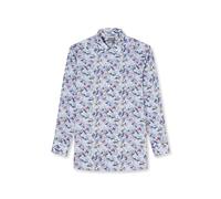 Businesshemd OLYMP "OLYMP Luxor, comfort fit, New Kent", Herren, Gr. 46, Normaler Arm, marine, 100% Baumwolle, Hemden (56192065-46) marine