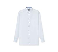 OLYMP Herren Businesshemd Langarm Luxor,Einfarbig,Comfort fit,New Kent,Weiss 00,42