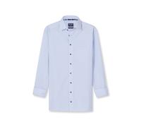 Businesshemd OLYMP "OLYMP Luxor, modern fit, Businesshemd, New Kent", Herren, Gr. 39, Normaler Arm, bleu, 100% Baumwolle, Hemden (18809002-39) bleu