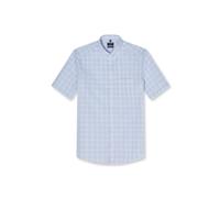 Businesshemd OLYMP "OLYMP Luxor, modern fit, Button-down", Herren, Gr. 44, Normaler Arm, bleu, 100% Baumwolle, Hemden (78840462-44) bleu