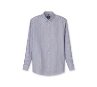 Businesshemd OLYMP "OLYMP Luxor, modern fit, Button-down", Herren, Gr. 43, Normaler Arm, marine, 100% Baumwolle, Hemden (82605553-43) marine