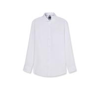 OLYMP Hemd Herren Slim Fit Langarm Baumwolle Weiß, 41
