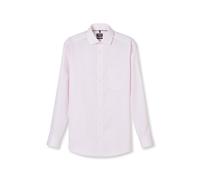 Businesshemd OLYMP "Luxor modern fit", Herren, Gr. 43, N-Gr, hellrose, Web, Obermaterial: 100% Baumwolle, 2-Knopf-Manschette, Hemden, fein gestreift (19638508-43) hellrose