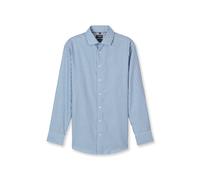 Businesshemd OLYMP "OLYMP Luxor, modern fit, Global Kent", Herren, Gr. 46, Normaler Arm, marine, 100% Baumwolle, Hemden (25341720-46) marine