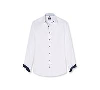 Businesshemd OLYMP "OLYMP Luxor, modern fit, New Kent", Herren, Gr. 38, Normaler Arm, weiß, 100% Baumwolle, Hemden (22179369-38) weiß