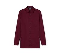 Businesshemd OLYMP "OLYMP Luxor, modern fit, New Kent", Herren, Gr. 38, Normaler Arm, dunkelrot, 100% Baumwolle, Hemden (97535602-38) dunkelrot