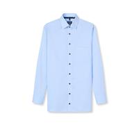 Businesshemd OLYMP "OLYMP Luxor, modern fit, New Kent", Herren, Gr. 38, Normaler Arm, sky, 100% Baumwolle, Hemden (27633661-38) sky