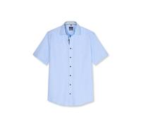 Businesshemd OLYMP "OLYMP Luxor, modern fit, New Kent", Herren, Gr. 39, Normaler Arm, bleu, 100% Baumwolle, Hemden (84528649-39) bleu