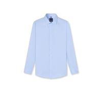 Businesshemd OLYMP "OLYMP Luxor, Modern Fit, New Kent", Herren, Gr. 40, Normaler Arm, blau (bleu), 100% Baumwolle, Hemden (55720238-40) bleu