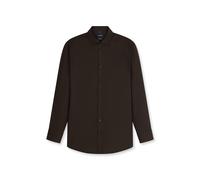Businesshemd OLYMP "OLYMP Luxor, Modern Fit, New Kent", Herren, Gr. 40, Normaler Arm, braun (schwarz, braun), 100% Baumwolle, Hemden (76585505-40) schwarz, braun