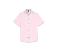 OLYMP Luxor, bügelfreies Business Hemd, Modern Fit, Rosa, Kurzarm, Kent, 41 (1217123141)